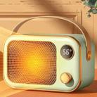 1200W Electric Heater Winter Hand Warmer with Screen Display,EU Plug(Mint Green) - 1