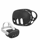 For Oculus Quest 3 VR Host Protective Cover Silicone Dustproof Shell(Black) - 1
