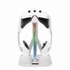 For Oculus/Meta Quest 3 VR Glasses Charging Base Storage Bracket with Cool RGB Light(White) - 1