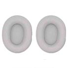 2pcs For Sony WH-1000XM5 Headphone Sponge Leather Case Earmuffs(Platinum Silver) - 1