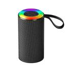 Wireless Bluetooth Speaker with RGB Light Portable Waterproof Small Audio(Black) - 1