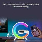 G63 4-In-1  G Shape Bluetooth Speaker With RGB Light Clock Sunrise Wake-Up Light - 2