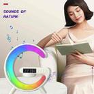 G63 4-In-1  G Shape Bluetooth Speaker With RGB Light Clock Sunrise Wake-Up Light - 8