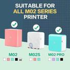 3rolls /Pack Phomemo For M02 / M02S / M02Pro 53mm Anti-Dry Glue Thermal Labels(White Glitter Full Transparent Black Letter) - 4