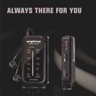 SH-05 Mini Listening Test Special Pin-Type FM/AM Two-Band Radio With Back Clip(Black) - 3