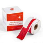 100pcs /Roll Phomemo for M110 / M200 Printer 25x38mm Cable Self-Adhesive Thermal Labels(Red) - 1