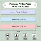 For Phomemo M02S / M02 Pro 9rolls /Pack 15mm Purple/Light Blue/Light Pink Bottom Self-adhesive Thermal Paper - 2