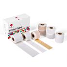 For Phomemo M02S / M02 Pro 8rolls /Pack Black Letter on Gold/Silver Flash/Transparent Bottom Thermal Printing Stickers - 1