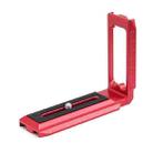 Universal Camera L Shape Bracket Quick Release Plate for Camera RSC2 / RS3 Stabilizers, Spec: L-440 Red - 1