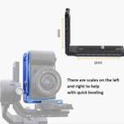 Universal Camera L Shape Bracket Quick Release Plate for Camera RSC2 / RS3 Stabilizers, Spec: L-440 Blue - 6