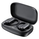 LED Power Digital Display Ear-mounted Sports Waterproof Wireless Bluetooth Earphones(Black) - 1