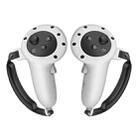 For Meta Quest 3 Handle Silicone Protective Cover VR Accessories(Light Grey) - 1