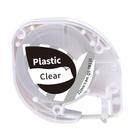 For Phomemo P12 / P12 Pro 12mm x 4m Consumables Label Ribbon, Style: Black Word On Transparent Synthetic Paper - 1