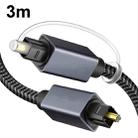 3m Digital Optical Audio Output/Input Cable Compatible With SPDIF5.1/7.1 OD5.0MM(Gray) - 1