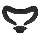 For Meta Quest 3 Silicone Face Cover Eye Mask with Nose Pad(Black) - 1