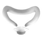 For Meta Quest 3 Silicone Face Cover Eye Mask with Nose Pad(White) - 1