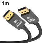 1m DP Cable 8K Computer Monitor Connection Cable 30AWG OD6.3MM With Nylon Mesh(Black Version 2.1) - 1