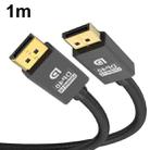 1m DP Cable 8K Computer Monitor Connection Cable 30AWG OD6.3MM With Nylon Mesh(Black Version 2.1) - 1