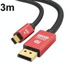 3m Version 2.1 Mini DP To DP Cable Monitor Computer Video Adapter Cable 30AWG OD6.3MM - 1