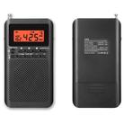 QL-218 Portable FM/AM Two-Band Alarm Clock Digital Display Radio, Style: US WB Version(Black) - 2