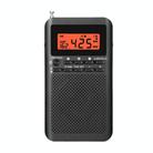 QL-218 Portable FM/AM Two-Band Alarm Clock Digital Display Radio, Style: JPN Version(Black) - 1