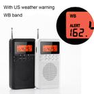 QL-218 Portable FM/AM Two-Band Alarm Clock Digital Display Radio, Style: US Version(Black) - 5