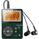 QL-06 Portable FM/AM Digital Display Two-Band Listening Test Radio, Style: US Version(Dark Green) - 1