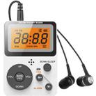 QL-06 Portable FM/AM Digital Display Two-Band Listening Test Radio, Style: JPN Version(White) - 1