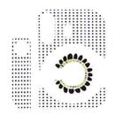 For Polaroid Mini 12 Body Camera Small Round Point Sunflower Sticker, Color: Black - 1