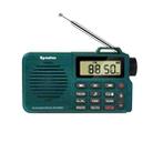 QL-221 Multifunctional Portable Bluetooth Plug-In Card Two-Band FM/AM Recording Radio, Style: US Version(Dark Green) - 1