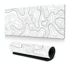 Large Abstract Mouse Pad Gamer Office Computer Desk Mat, Size: 300 x 700 x 2mm(Abstract Fluid 23) - 1