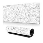 Large Abstract Mouse Pad Gamer Office Computer Desk Mat, Size: 400 x 900 x 2mm(Abstract Fluid 23) - 1