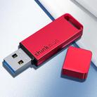 Lenovo Thinkplus TU100 USB3.1 High Speed Flash Drive Mini USB Memory Disk With Metal Plug And Cap, Capacity: 128G(Red) - 1