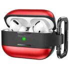 AhaStyle WG75-PRO For AirPods Pro Split TPU+Aluminum Alloy Combination Protective Cover(Red) - 1