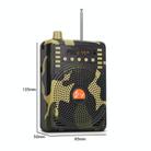 48W Wireless Bluetooth Voice Amplifier with Remote Control Supports USB/TF Card Playback EU Plug(Camouflage) - 3