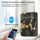 48W Wireless Bluetooth Voice Amplifier with Remote Control Supports USB/TF Card Playback EU Plug(Camouflage) - 6