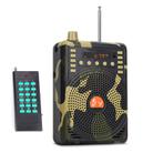 48W Wireless Bluetooth Voice Amplifier with Remote Control Supports USB/TF Card Playback AU Plug(Camouflage) - 1