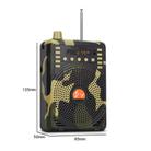 48W Wireless Bluetooth Voice Amplifier with Remote Control Supports USB/TF Card Playback AU Plug(Camouflage) - 3