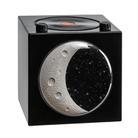 Moon Starry Sky Atmosphere Light Bluetooth Speaker Vinyl Record Audio(Black) - 1