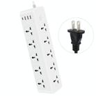 D15 2m 3000W 10 Plugs + PD + 3-USB Ports Vertical Socket With Switch, Specification: Two-pin US Plug - 1