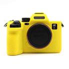 For Sony A7RV Mirrorless Camera Protective Silicone Case, Color: Yellow - 1