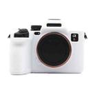 For Sony A7RV Mirrorless Camera Matte Protective Silicone Case, Color: White - 1