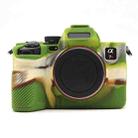 For Sony A7RV Mirrorless Camera Matte Protective Silicone Case, Color: Camouflage - 1