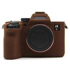 For Sony A7RV Mirrorless Camera Matte Protective Silicone Case, Color: Coffee - 1