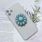 Retro Turquoise Expanding Phone Stand Grip Finger Ring Support, Style: Style 2 - 1