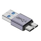 USB Male Transfer Micro B Male Adapter USB Link HDD Enclosure Interface Converter - 1