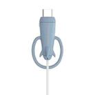 Data Line Protector For IPhone USB Type-C Charger Wire Winder Protection, Spec: Single Head Band Light Blue - 1