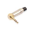 Zinc Alloy L-Shaped 90 Degree 3.5mm Stereo Headset Wire Welding Plug - 2