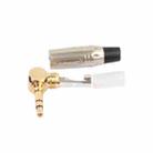 Zinc Alloy L-Shaped 90 Degree 3.5mm Stereo Headset Wire Welding Plug - 3
