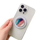 Glue Cartoon Floral Magnetic Airbag MagSafe Phone Telescopic Holder, Without Magnet, Color: 7-Marble - 1